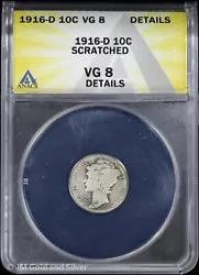 Certified / graded by ANACS at VG 8 Details. View pictures for details and condition, the coin pictured is the exact...