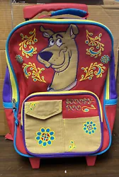 SCOOBY DOO ROLLING BACKPACK - FULL SIZE SCOOBY DOO WHEELED BACKPACK 16 Inch.