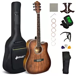 The digital tuner, enclosed and dust-proof pegs help you tune the guitar with ease. And it’s effortless adjust the...