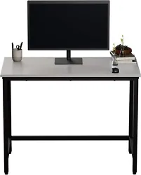 Industrial style steel and wood desk brings a modern feel to your study, bedroom, living room, or office.