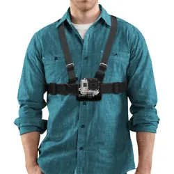 This GoPro chest strap mount is adjustable to fit all sizes. This chest strap is easy to capture videos and photos for...