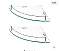 KES Glass Corner Shelf for Bathroom Corner Shower Shelf Tempered Glass Shelf wit.