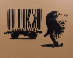 Banksy is an anonymous England-based graffiti artist, political activist and film director.