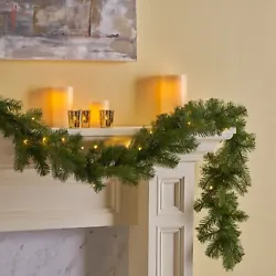 MIXED NEEDLES: The needles in our Christmas garland are modeled after beautifully lush fir and spruce needles, giving...