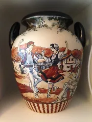 Grand vase en grès de la manufacturebasque de CIBOURE. Signé en dessous :RF CIBOURE (RODOLPHE FISCHER). Signé dans...