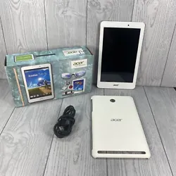 Acer Iconia Tab 8 A1-840 16GB Wi-Fi 8 inch White Tested Working Tablet. •PRE-OWNED•ITEM HAS SCUFFS AND SCRATCHES...