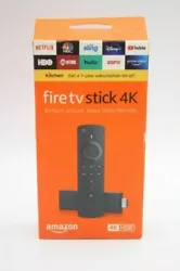 Amazon Fire TV Stick 4K Streaming Device with Alexa Voice Remote - Black.