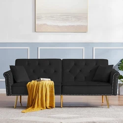 Sofa Bed Sleeper Couches and Sofas with Two Pillows - 76.3