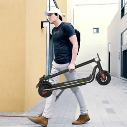 Grade Ability: 20 degree slope. 1 Folding Electric Scooter. -Slide forward with the food standing on the floor before...
