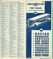 Boston down to New York City. Effective September 18th, 1944. Moderate wear and handling; a few tears. Good collectible...