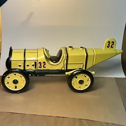 Cork is gone, but comes with a spare. Front tire has small chip in enamel, as seen in first photo. Comes in original...
