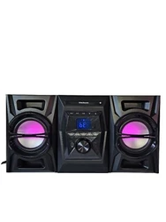 Introducing the Blackweb BWA17AA005 Bluetooth CD Stereo System in sleek black. This stereo system has a CD changer...