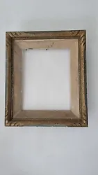 Antique wooden frame picture . Carved Ancien cadre bois sculpté , doré . Cadre de tableaux ou de photos  12x10inches/...