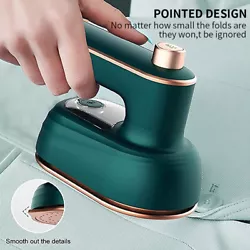 The steam iron with a 180° rotatable handle can easily ironing clothes, curtains, sheets, pillowcases, etc., in...