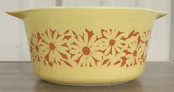 Vintage Pyrex 473-B Daisy Silhouette Promotional Casserole Dish - No Lid. -some cosmetic wear from use as shown,...