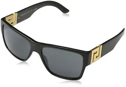 Model: VE4296 | Color: GB1/87 Sunglasses BLACK w/ GRAY Lens. Versace lenses are constructed from impact-resistant...