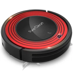 Smart Robot Vacuum. Works on Hardwood, Linoleum, Tile, Stone & Short/Hard Carpet. (2) Detachable Sweep Brushes. Dual...