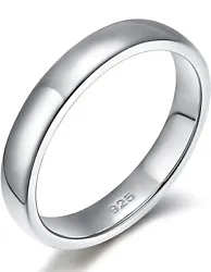 Stamp: 925. Ring Width Options: 4MM Or 6MM. Ring Size Option: 4-5-6-7-8-9-10-11-12-13.