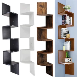                                      Introductions: 5 tiers wall mount corner shelves with a...