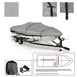 18.5L O/B premium trailerable bass fishing boat cover(Beam width up to 92