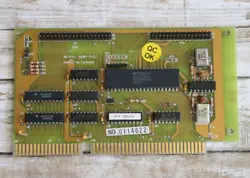 This is a vintage graphics card from a Logic LCS 286 computer. The PC turned on before I took it apart, but I didnt...