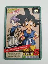 Carte Dragon Ball Z Carddass n°700 Power Level Super Battle card Songoku GT.