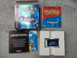 Pokémon Version Saphir GBA Game Boy Advance. Complet avec notice.