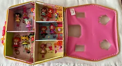 Mini LalaLoopsy Dolls Set With Carrying Case. 16 pcs set with zippered house which also acts as travel case!