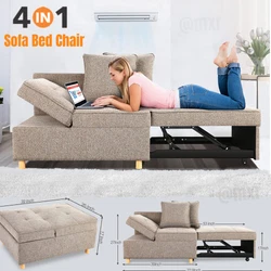 Pakage Includes: Sofa + 2 Pillows. Bed Chair Size: 39