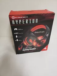 Strike Gear Hyperion Surround Stereo Gaming Headset Swivel Microphone LED New.