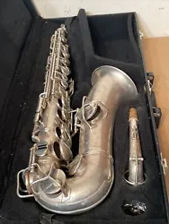 Antique Carl Fischer Alto Saxophone 1914 Patent Conn Buescher Stencil. I have been informed that it is actually a Pan...
