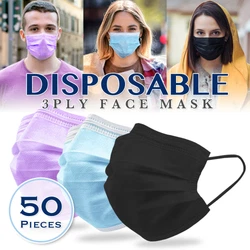 3-PLY Disposable Face Mask. Easy to Breathe Through: Highly breathable non-woven fabric makes breathing just as easy as...