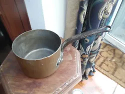Up for sale is this wonderful old French Saucepan made by Fontaine Bros, it has no lid. The size is the height is...