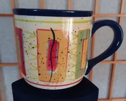 This Pfaltzgraff mug / soup vessel is in excellent condition. Hand painted abstract art surrounds the mug with...