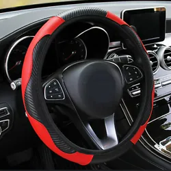 Your Best Choice: Our car steering wheel cover with bright red color will add style to your steering wheel car...