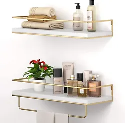Wall Mounted Floating Shelves, Hanging Shelf for Bathroom Kitchen Living Room.