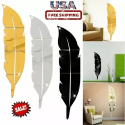 Shape: Feather. Special feather Shape, add more modern design to your house. It can be used in TV setting wall, sofa...
