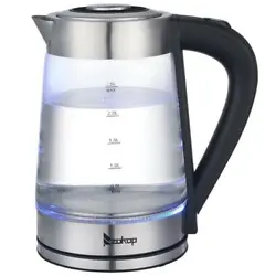 ZOKOP HD-250 110V 1500W 2.5L ElectricGlass Kettle with Blue Light is the perfect blend of elegance and functionality....