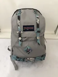 Jansport Cortland Springing Garden Gray Bookbag NWT Padded Fits 15” Laptop Large. New with tag