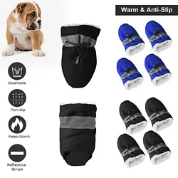 Dog Shoes great for protecting the tender pads from snowy or muddy cold grounds. 4Pcs of 1 set. Keep little paws and...