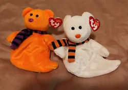 Both as Bear that have dressed up as Ghosts for their Halloween Party they are having.