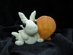 He glows in the dark as he shows off his sea shell. They are made for mature children to adults. They are semi fragile...