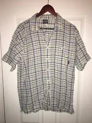 Patagonia Organic Cotton Short Sleeve Shirt L . Condition is Pre-owned. Shipped with USPS First Class Package.