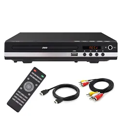 1 3in1 AV Cable. The disc player is compatible with DVD, SVCD, CD, VCD, etc. This DVD player features 1080p to...