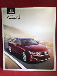 2014 Honda Accord 22-page Original Car Sales Brochure Catalog.