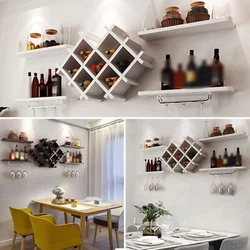 Parameter: Type: Wine Rack Style: Modern and Simple Specification: 5-Piece Set (1*Wine Rack+4*Shelves) Color:...