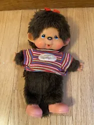 Happy Monchichi Plush Monkey Puppet Toy Stuffed Animal Vintage!! This is in very good preowned condition! Please see...