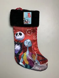 Nightmare Before Christmas Jack, Sally and Zero Satin Disney Christmas Stocking. This is a brand new item with tags...