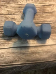 Workout Dumbells Set 2lbs Hand Weights 4lbs Total Home Gym Fitness Hex. Condition is Used. Shipped with USPS Priority...
