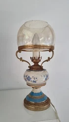 Ancienne lampe empire art déco en céramique ( dans son état) Vintage lamp. 35 cm/ 14 inches